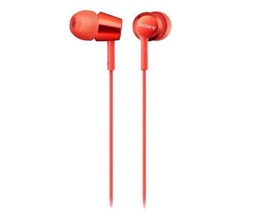 SONY Mid Range In-Ear Headphones With Remote (Red)