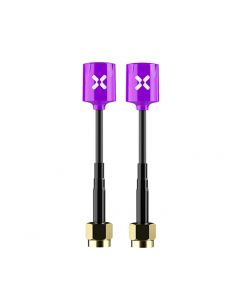 Foxeer 2pcs 5.8GHz 65mm Micro Lollipop SMA RHCP FPV Omni Antenna (Purple)