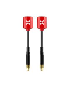 Foxeer 2pcs 5.8GHz 65mm Micro Lollipop StraightMMCX RHCP FPV Omni Antenna (Red)